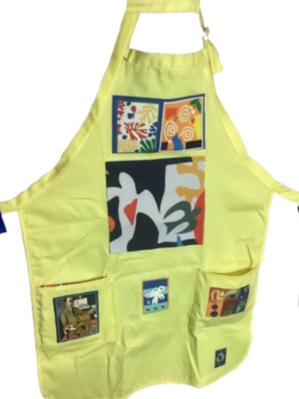 Matisse Applique Art Apron - 2 pockets -Lanyard- Bandana